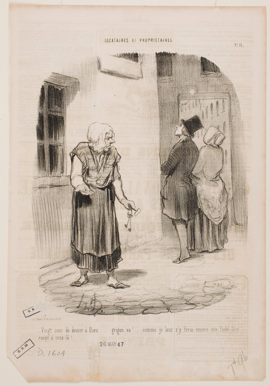 Les vingt derniers centimes sont allés à Dieu… Scoorge… - Honoré Daumier