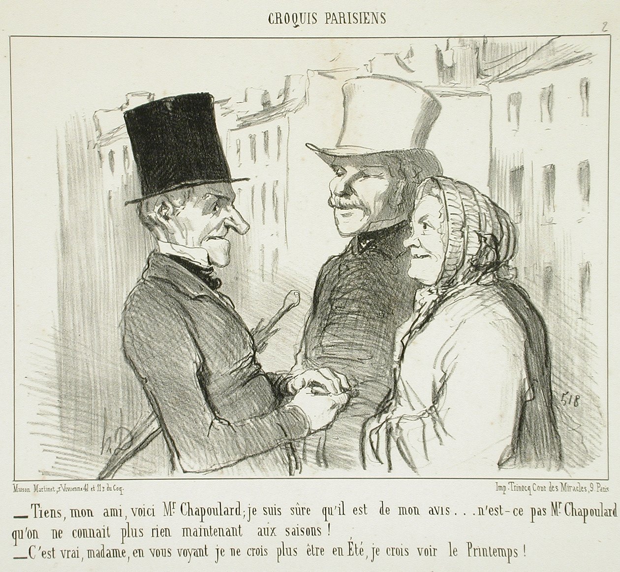 Tiens, mon ami, voici M. Chapoulard... - Honoré Daumier