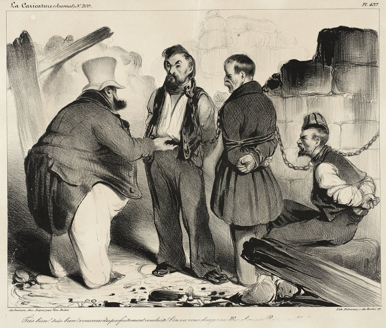 Très bien!...Vous vous êtes parfaitement conduits! - Honoré Daumier