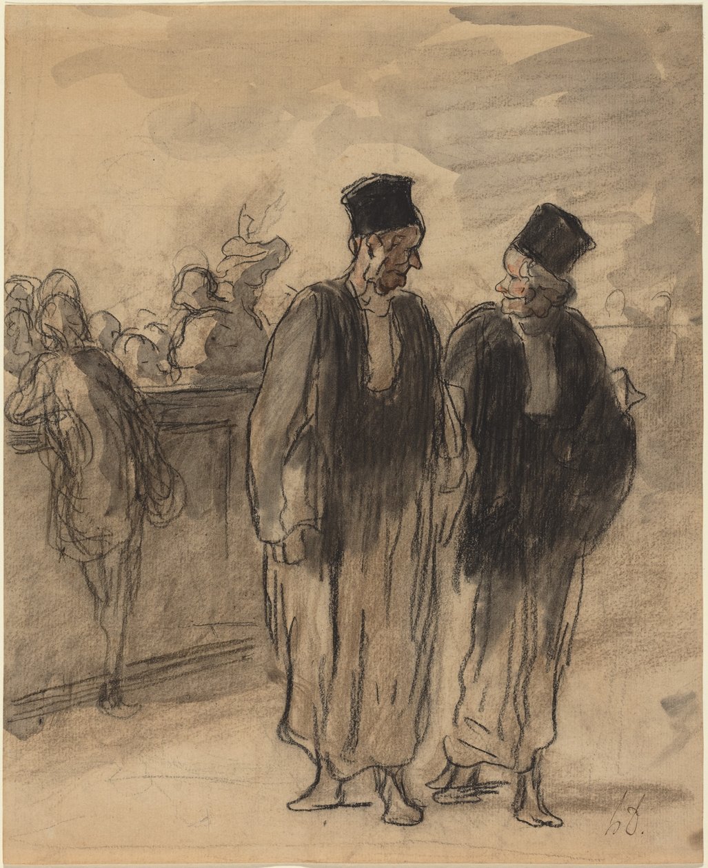 Deux avocats - Honoré Daumier