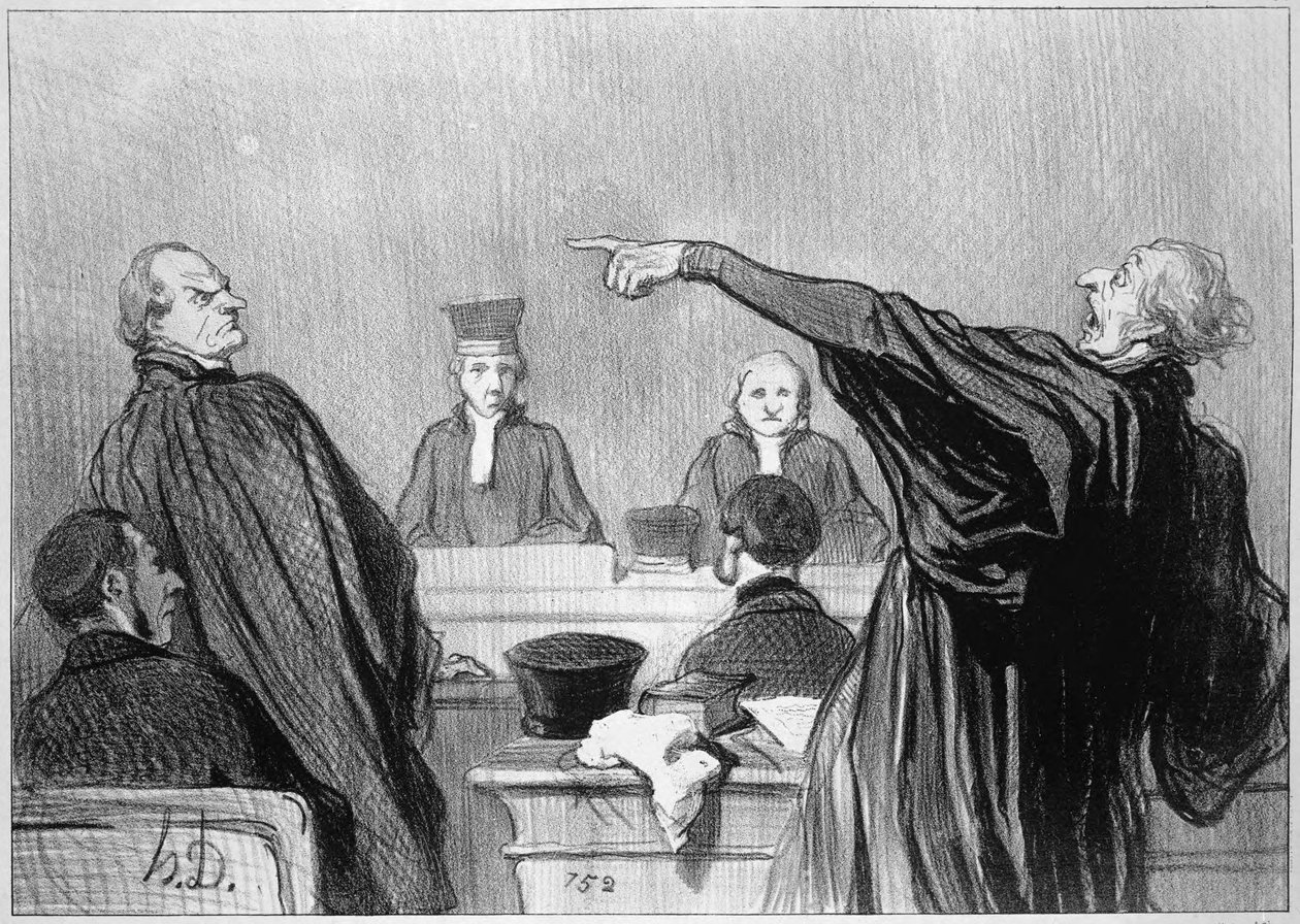 Un Avocat Qui Espère - Honoré Daumier