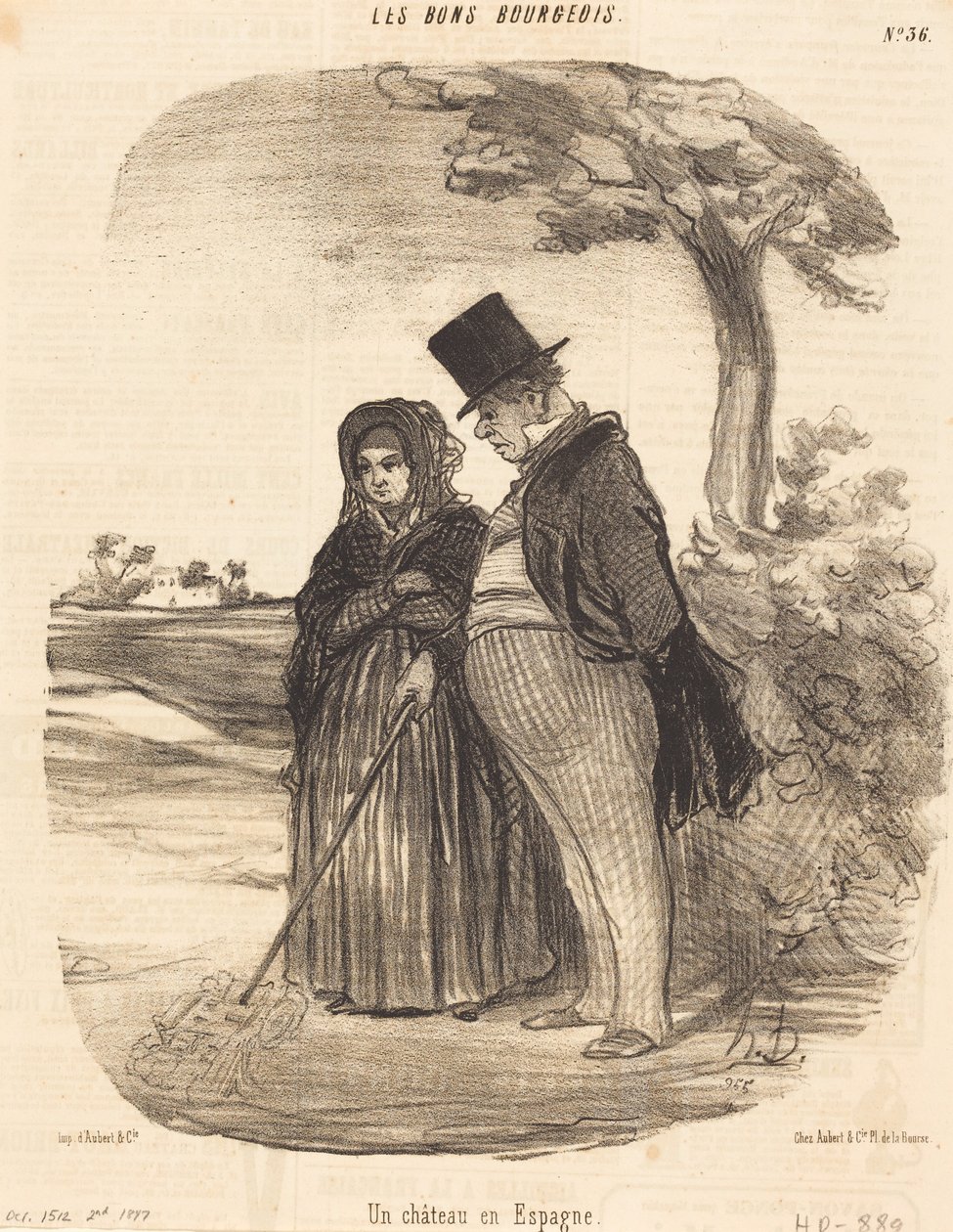 Un Chateau en Espagne - Honoré Daumier