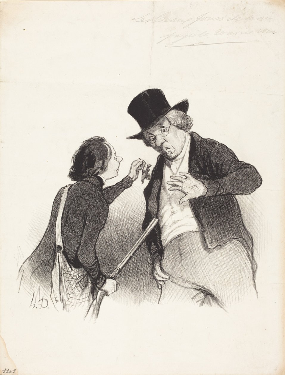 Un début à la chasse - Honoré Daumier