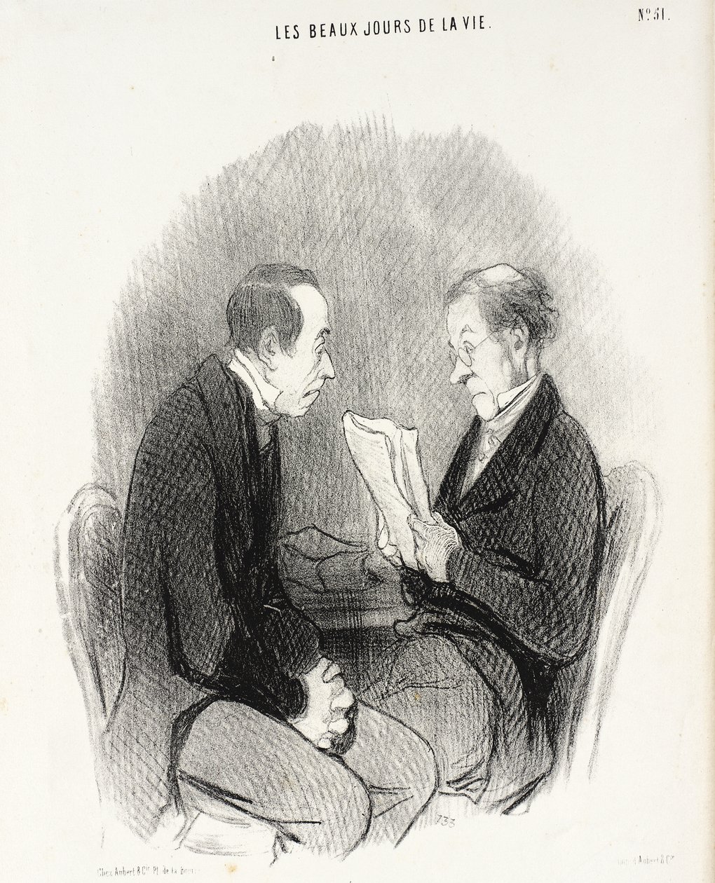 Un Léger manuscrit - Honoré Daumier