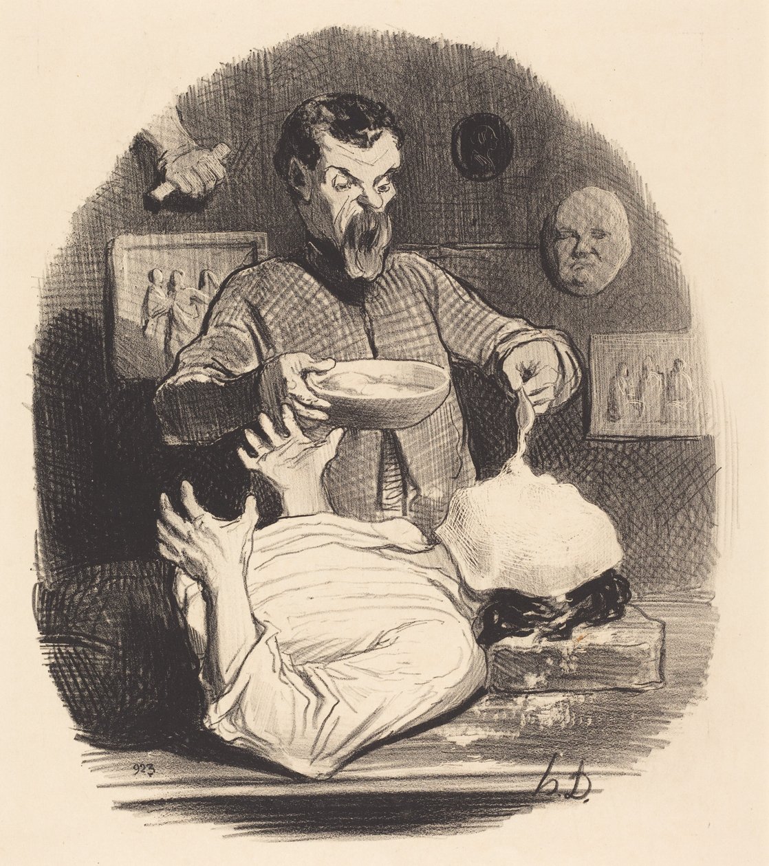 Un Monsieur qui veut se donner la satisfaction - Honoré Daumier