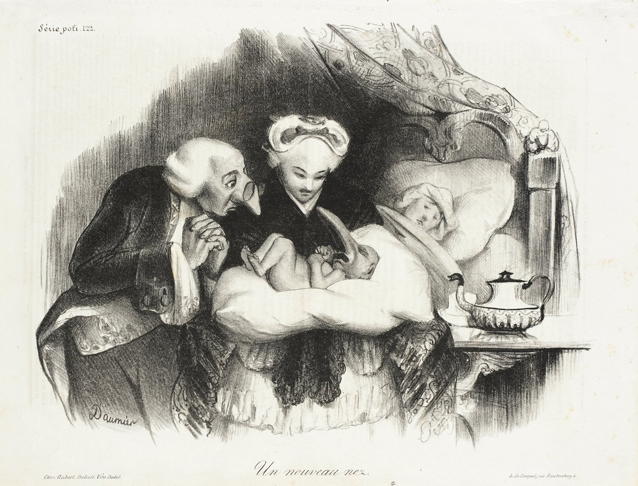 Un Nouveau Nez - Honoré Daumier