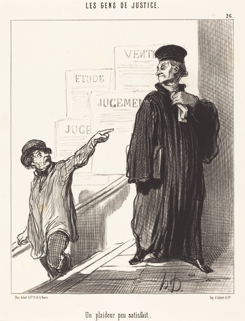 Un Plaideur peu satisfait - Honoré Daumier