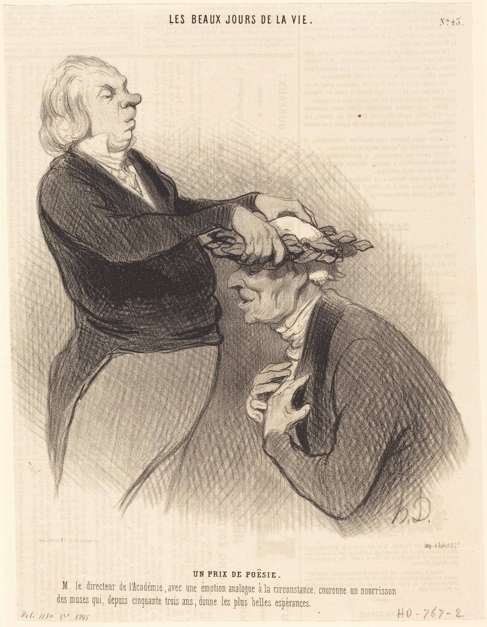 Un prix de poésie - Honoré Daumier