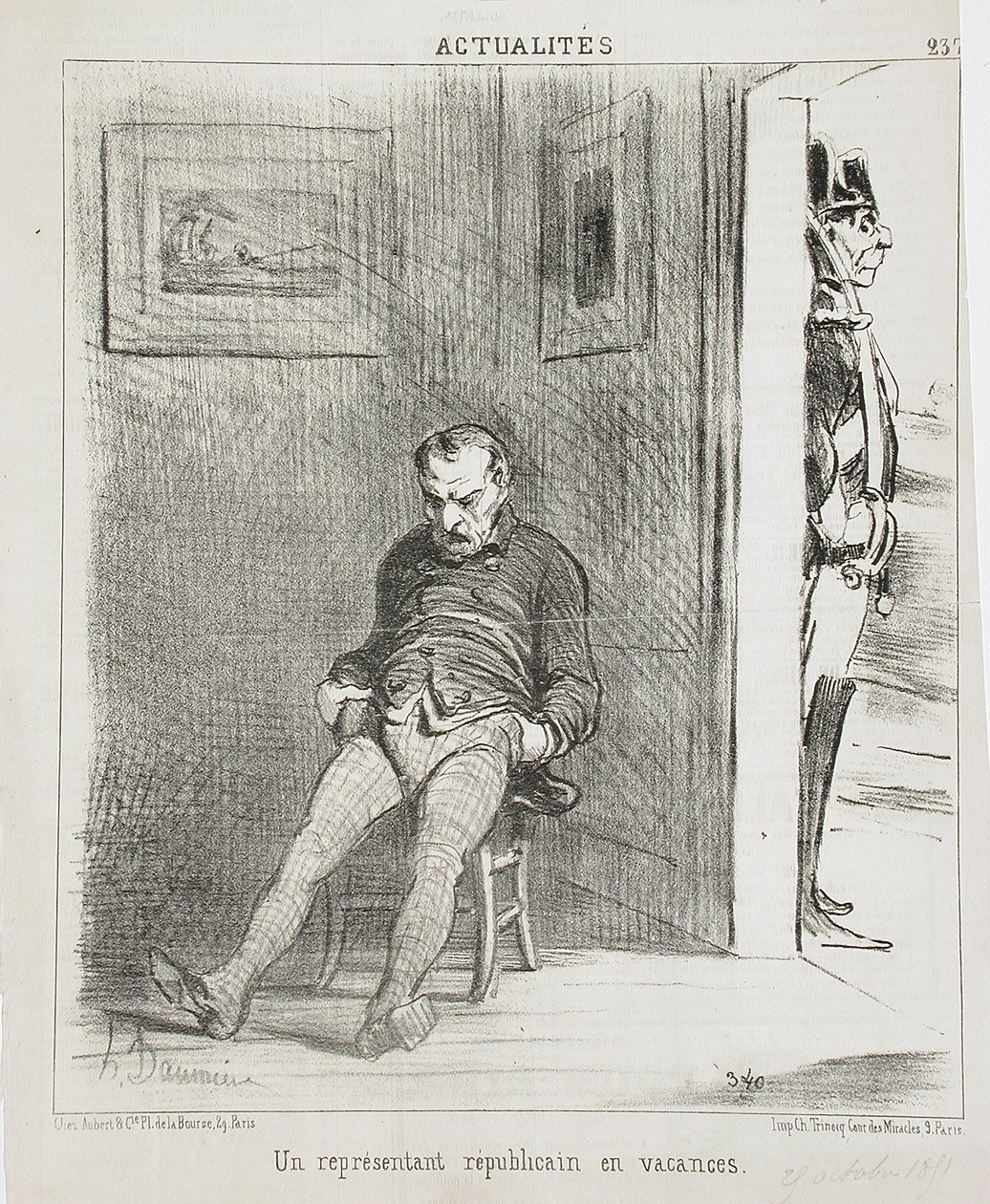 Un Représentant républicain en vaçances - Honoré Daumier