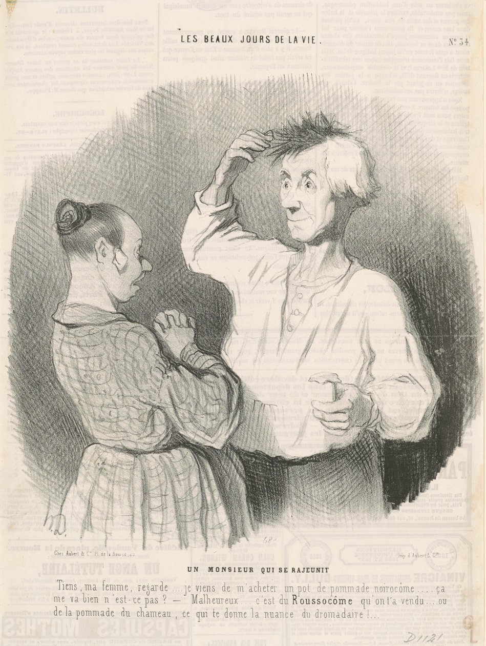 Un monsieur  qui se rajeunit - Honoré Daumier