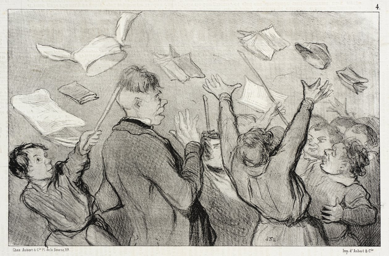 Une émeute - Honoré Daumier