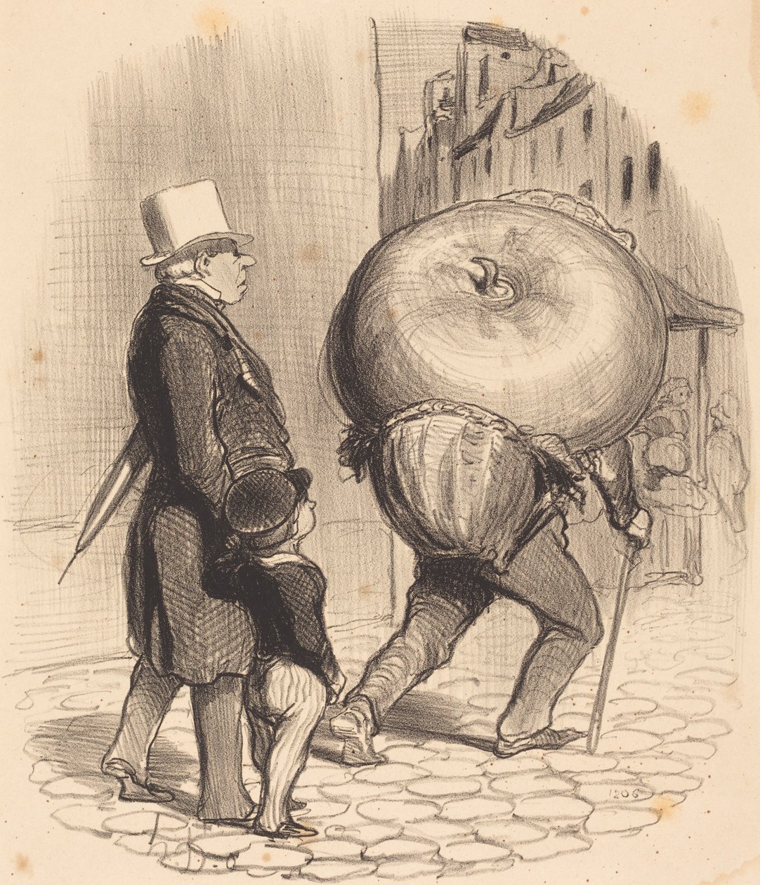 Une Leçon de botanique - Honoré Daumier