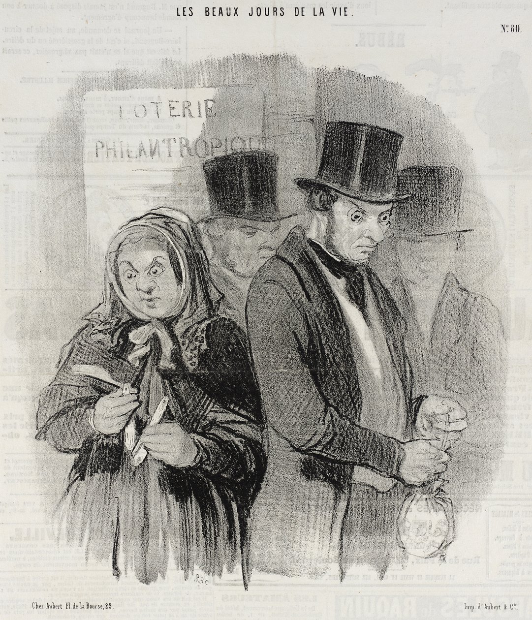Une Loterie philantropique - Honoré Daumier