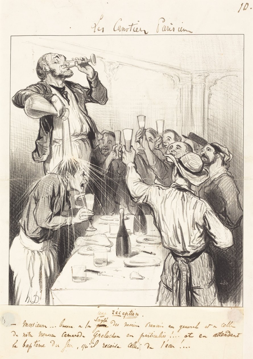 Une Réception - Honoré Daumier