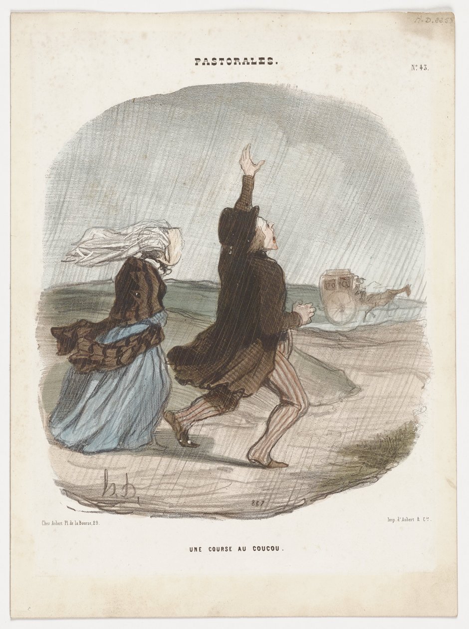 Une course au coucou. (Pastorales No. 43) - Honoré Daumier