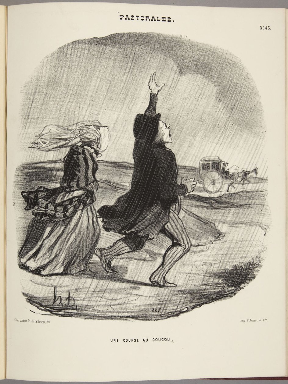 Une course au coucou - Honoré Daumier