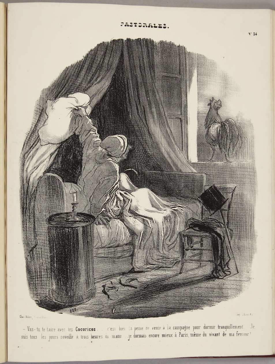 Vas-tu te taire avec tes Cocoricos... - Honoré Daumier