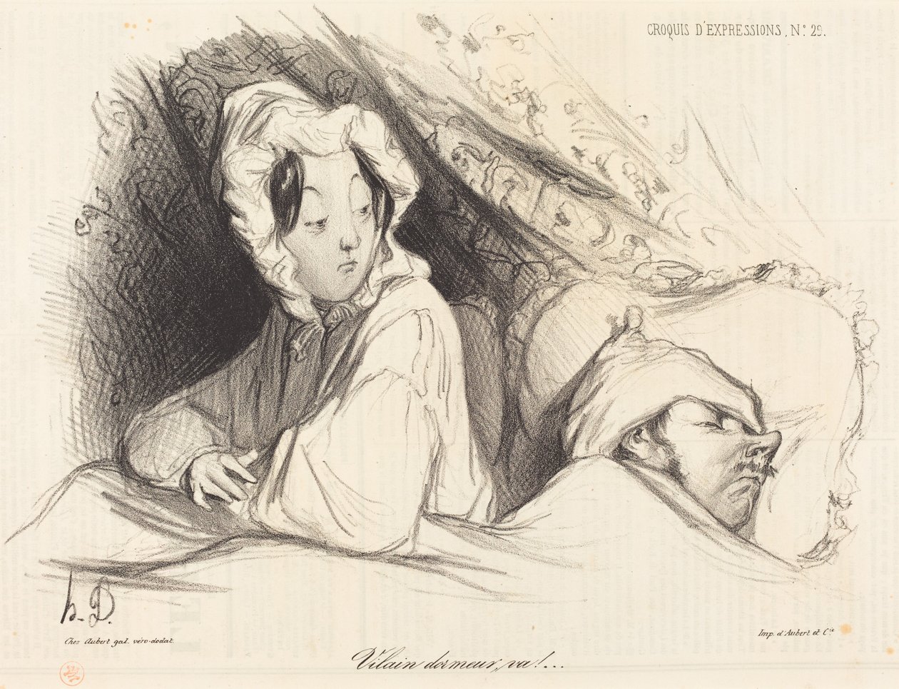 Vilain dormeur, va! - Honoré Daumier