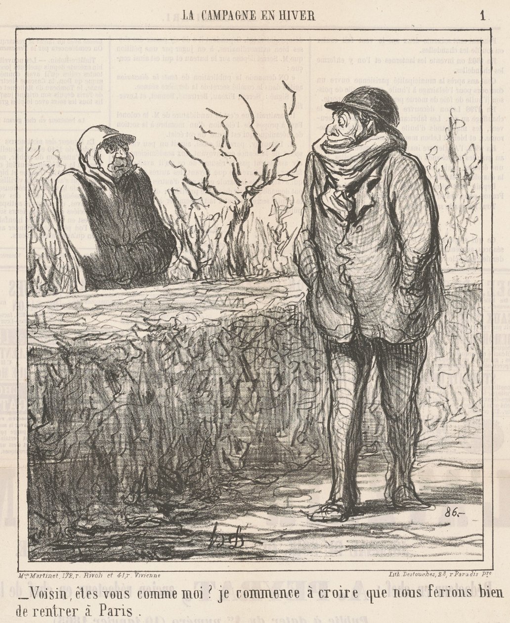Voisin, êtes-vous comme moi? - Honoré Daumier