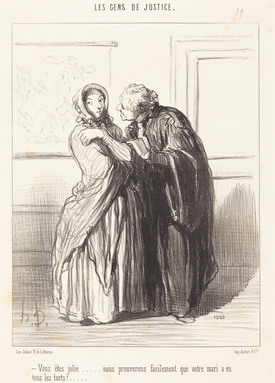 Vous êtes jolie... - Honoré Daumier