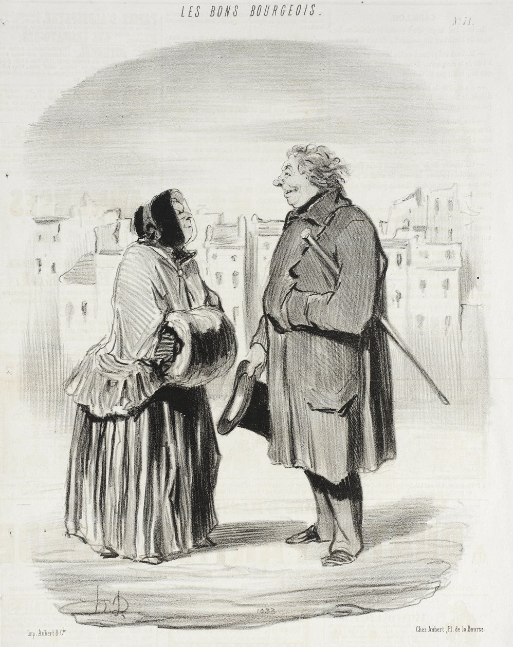 Vous êtes toujours galant!... - Honoré Daumier