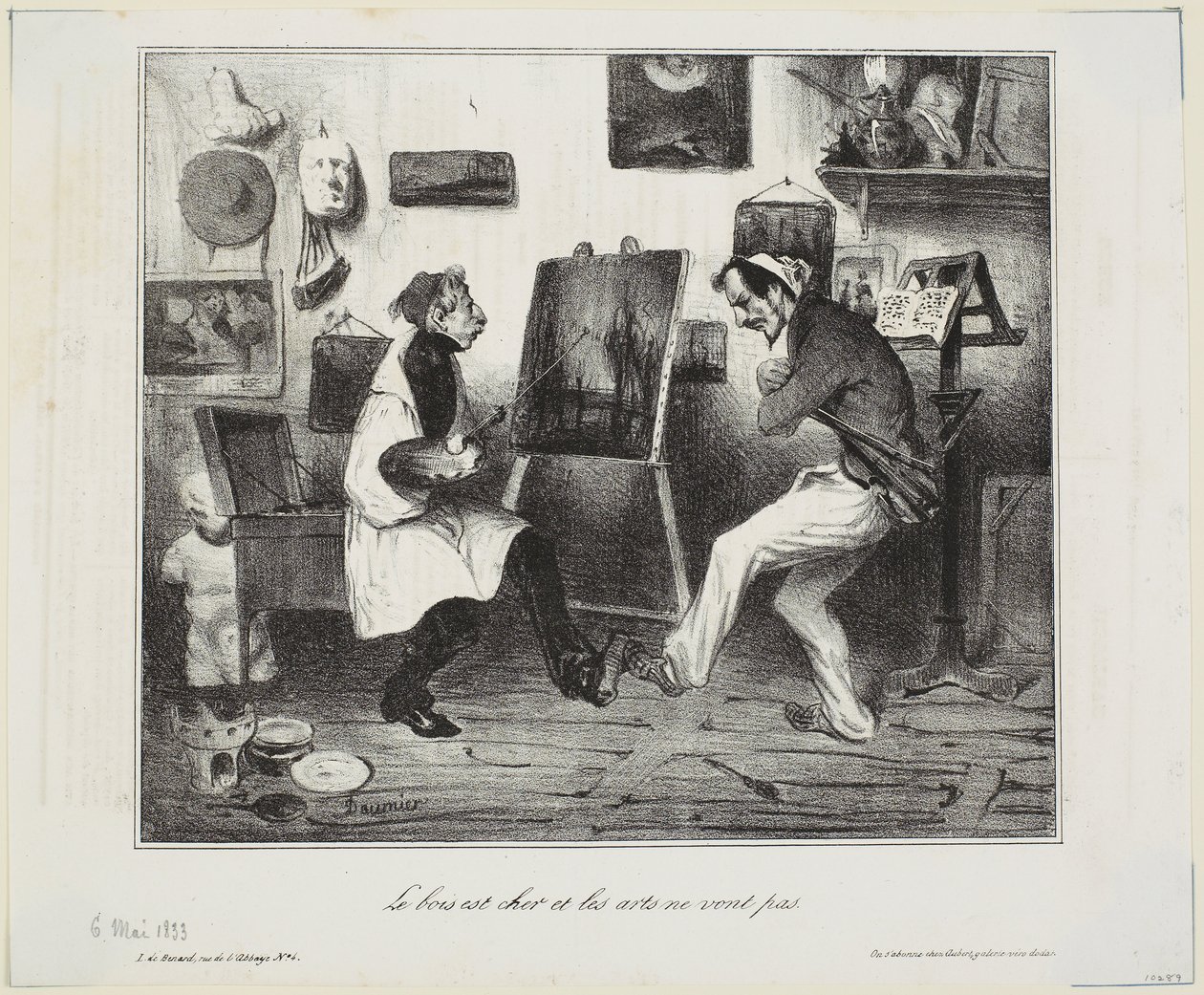Le bois est cher et les arts ne se portent pas bien - Honoré Daumier