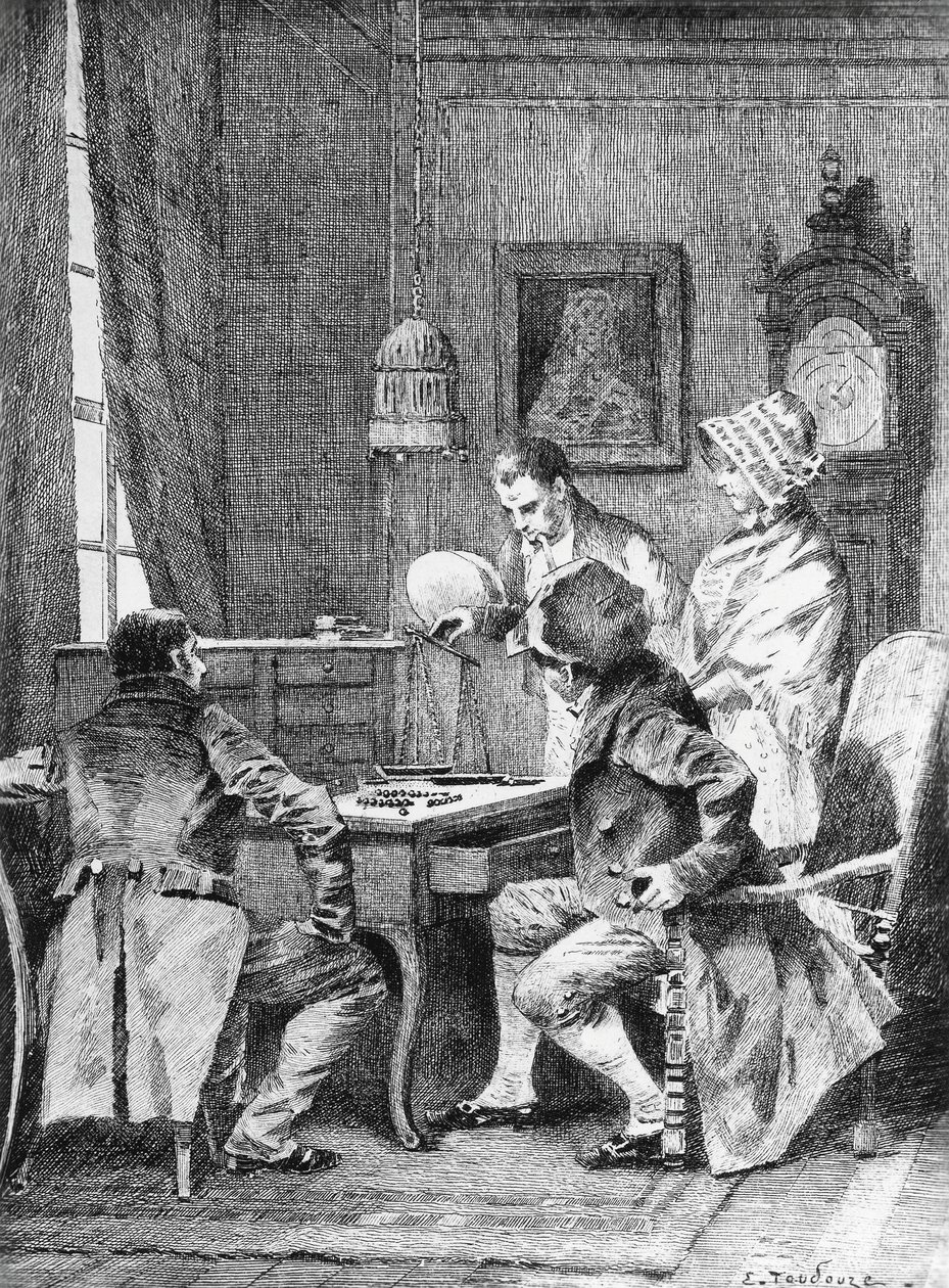 Illustration par Edouard Toudouze (1848-1907) pour Le Contrat de mariage, roman de Honoré de Balzac (1799-1850) de la collection intitulée La Comédie Humaine, publié en 1902, Paris - Honore de Balzac