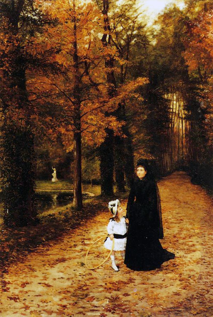 La promenade des veuves, 1887 - Horace de Callias