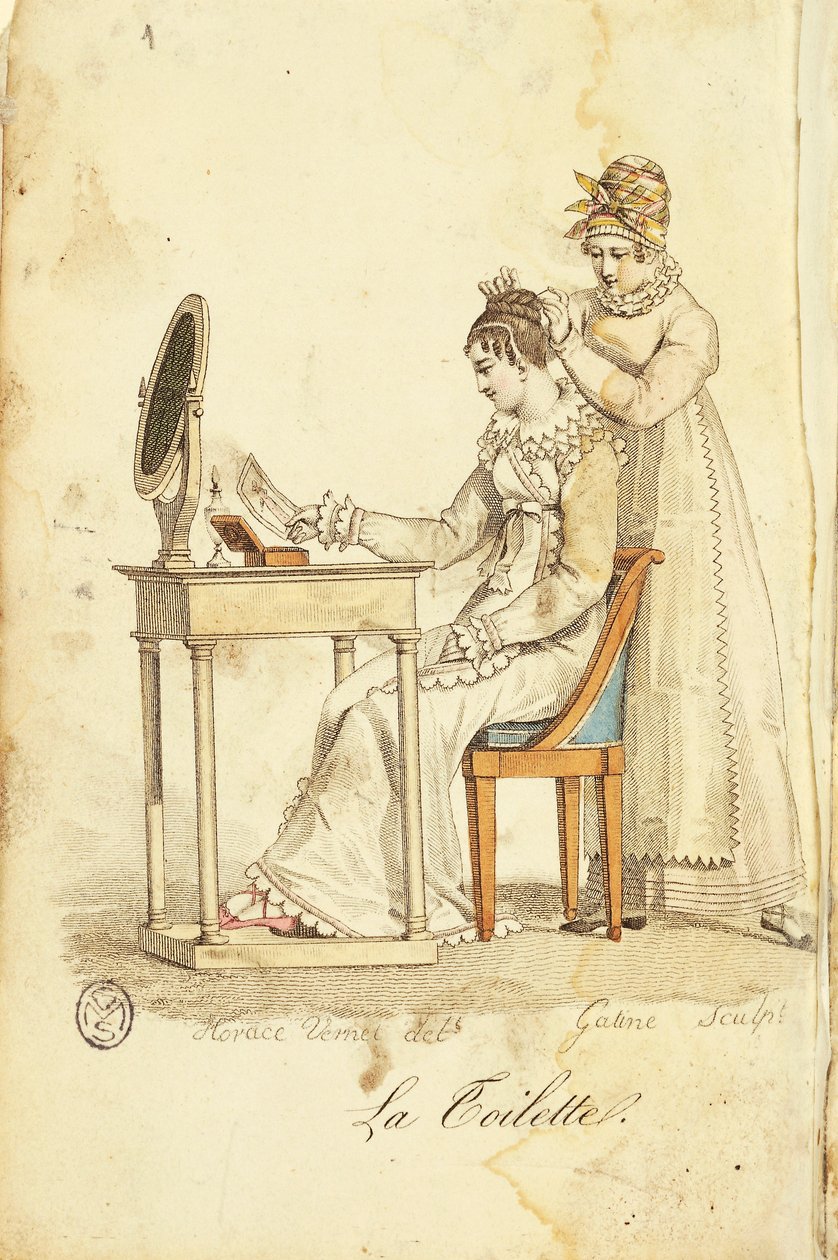 Toilette, de "Almanach des Modes" - Horace (after) Vernet