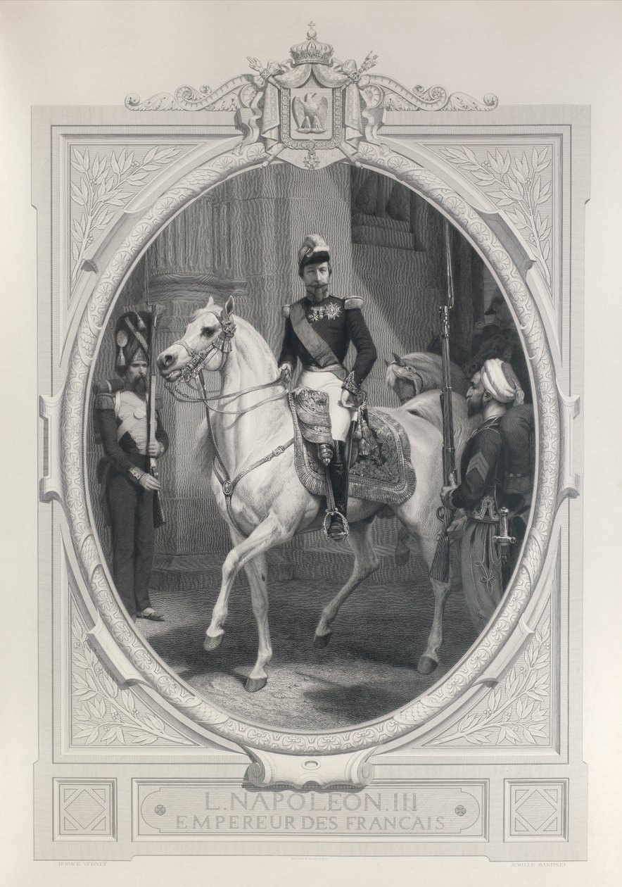 Portrait équestre de Napoléon 3 - Horace Vernet