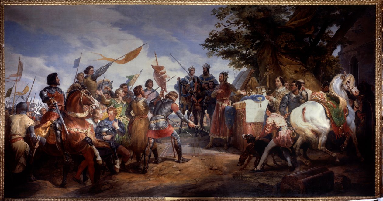 Guerre franco-anglaise (1202-1214) : « la bataille de Bouvines le 27/07/1214, Philippe Auguste met en jeu la couronne de France » - Emile Jean Horace Vernet