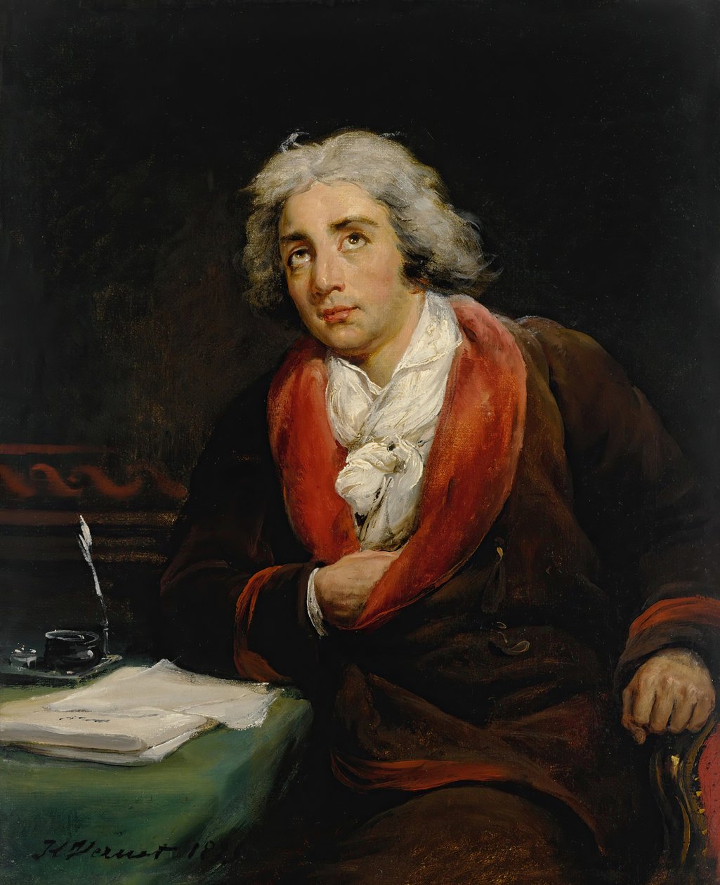 Portrait du poète André Chénier 1762-1794, 1825 - Emile Jean Horace Vernet