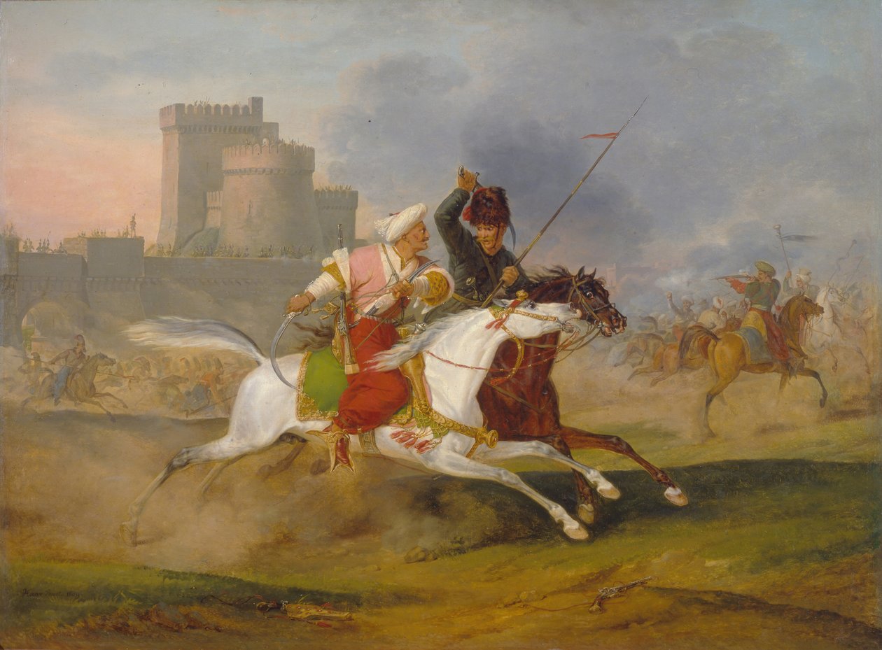 Turc et cosaque, 1809 - Emile Jean Horace Vernet