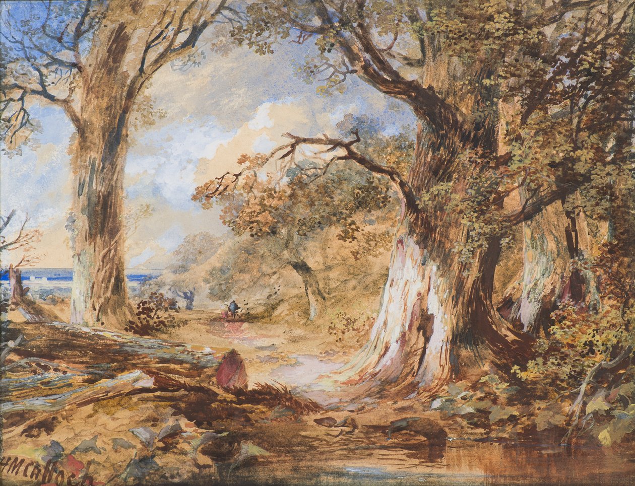 Le bord du bois - Horatio McCulloch