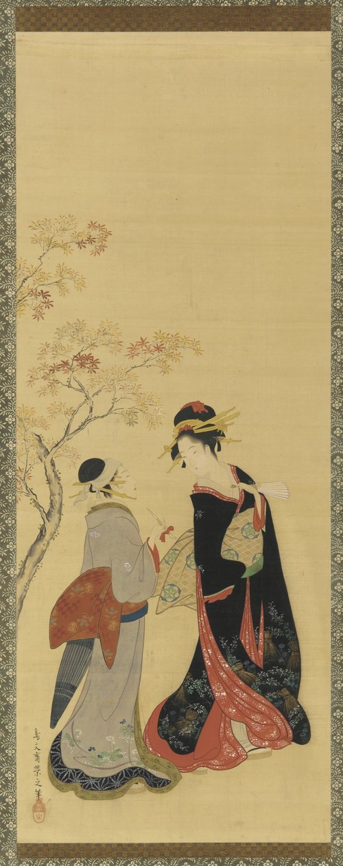 Beautés des saisons - Automne, période Edo, fin 18e-début 19e siècle - Hosoda Eishi
