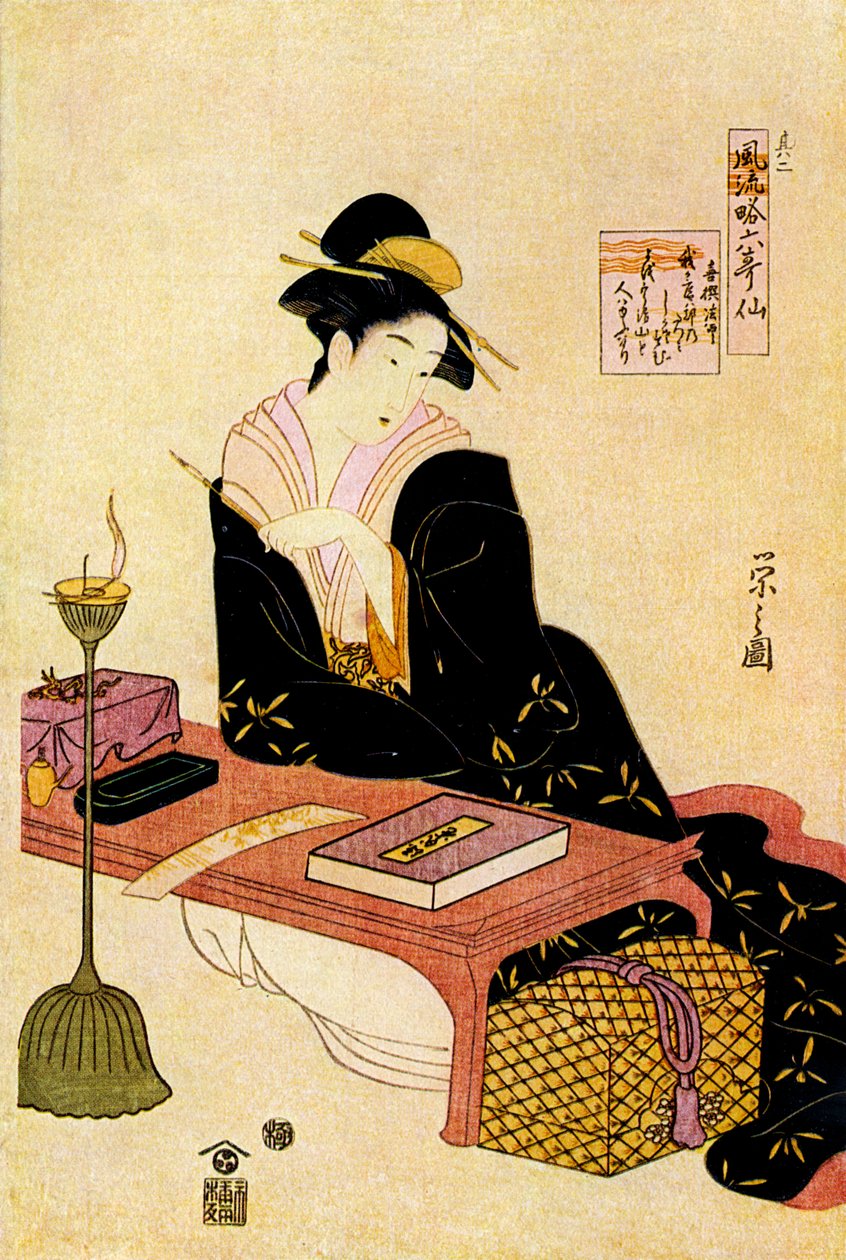 Femme japonaise du 18ème siècle - Hosoda Eishi