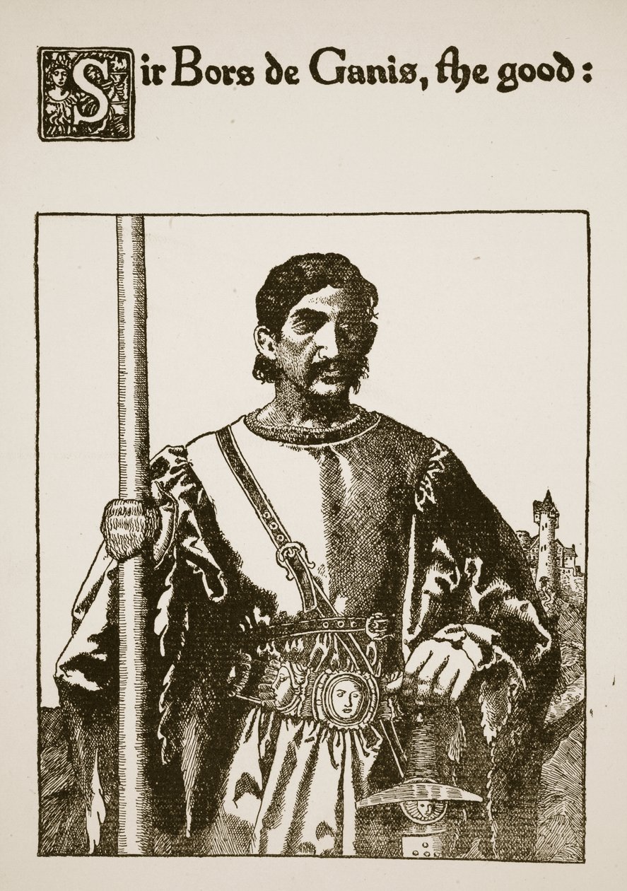 Sir Bors de Ganis, le bon, illustration de 