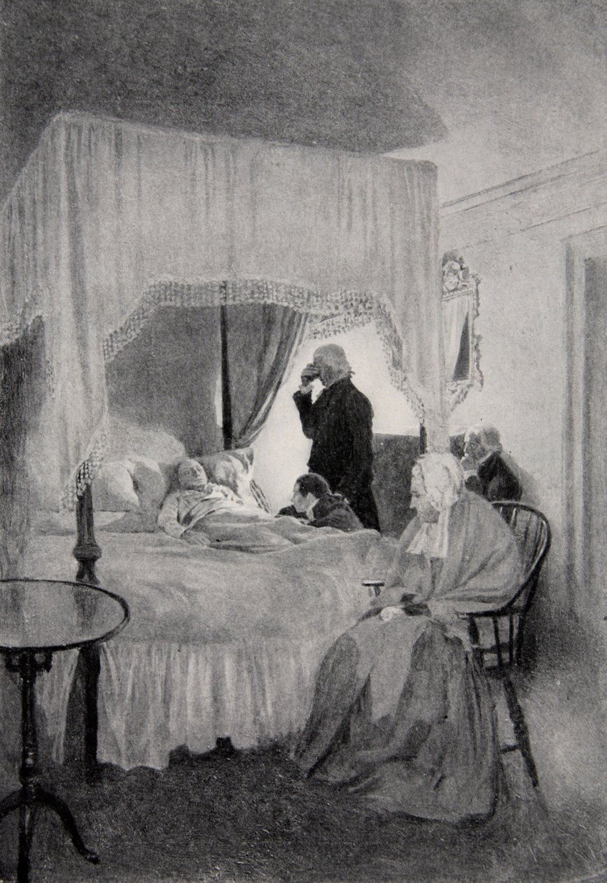La mort de Washington à Mount Vernon, 14 décembre 1799 - Howard Pyle