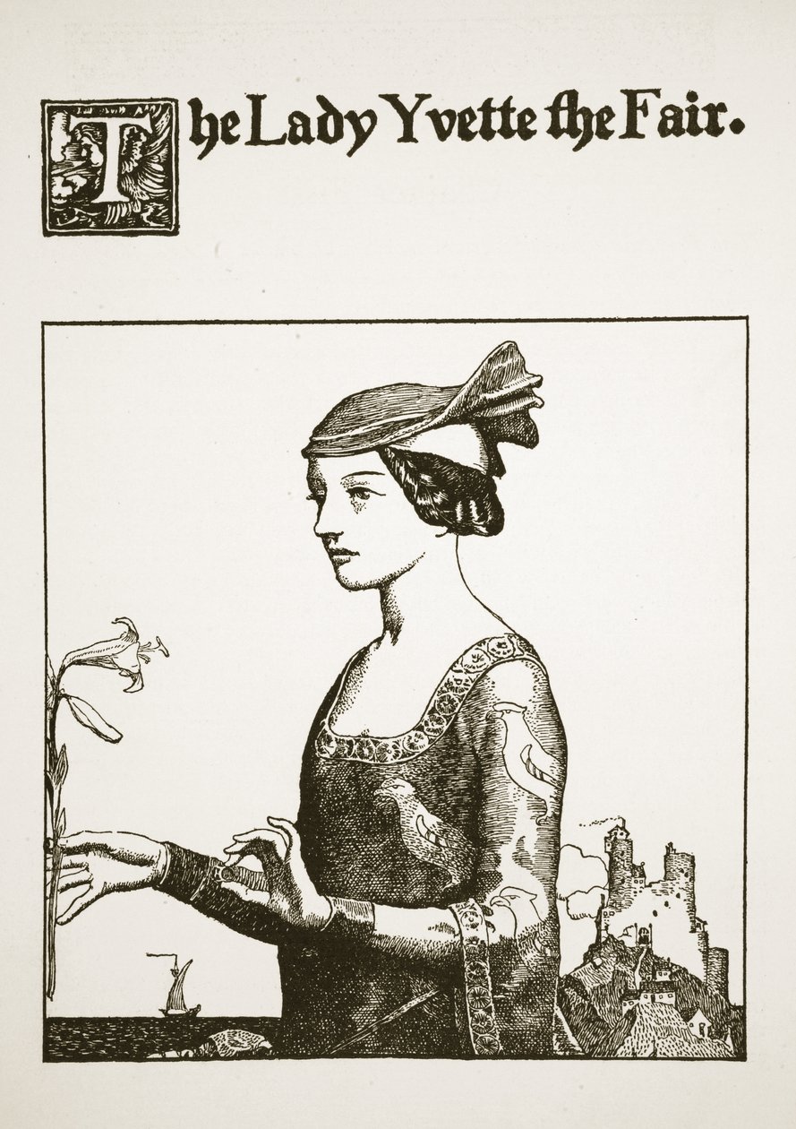 La Dame Yvette la Belle, illustration de 