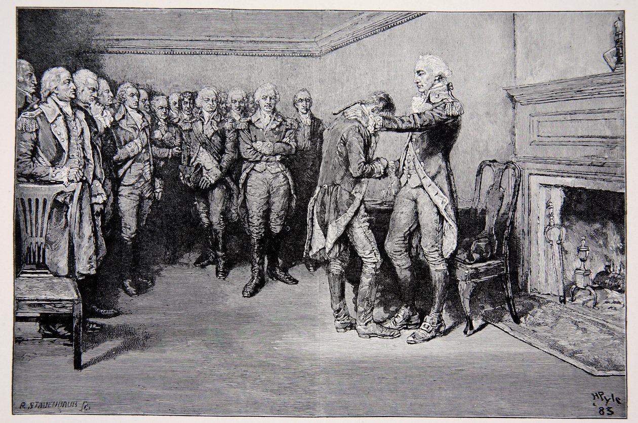 Washington prenant congé de ses officiers, 4 décembre 1783 - Howard Pyle