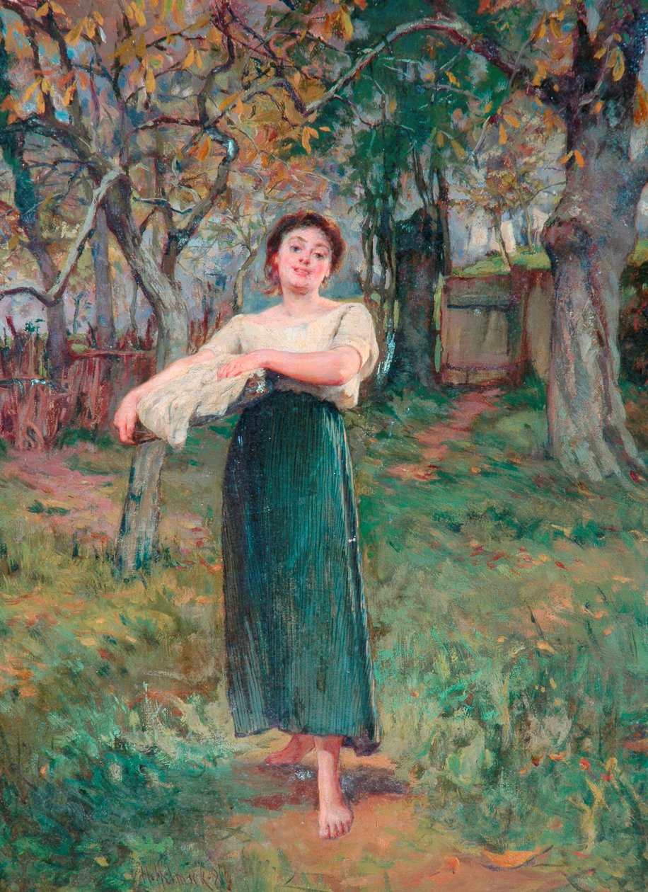 La Blanchisseuse, 1883 | Howard Helmick | Estampe d'art