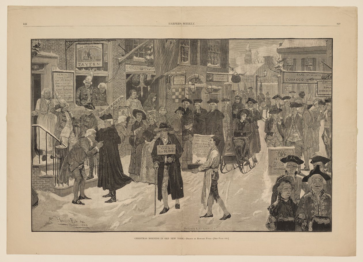 Matin de Noël dans le vieux New York - Howard Pyle