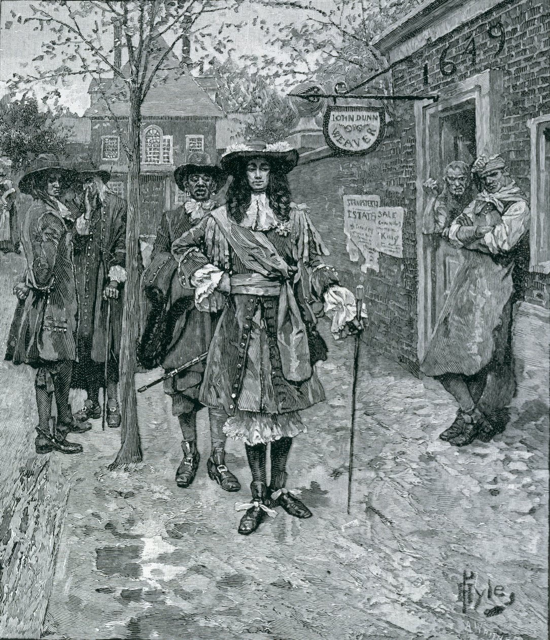 Le gouverneur Andros et le peuple de Boston, gravé par A. Whitney, de Harper
