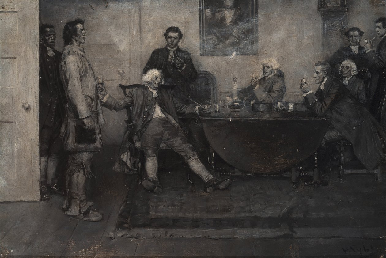 "Voici Enoch Wade, messieurs," dit le baronnet - Howard Pyle