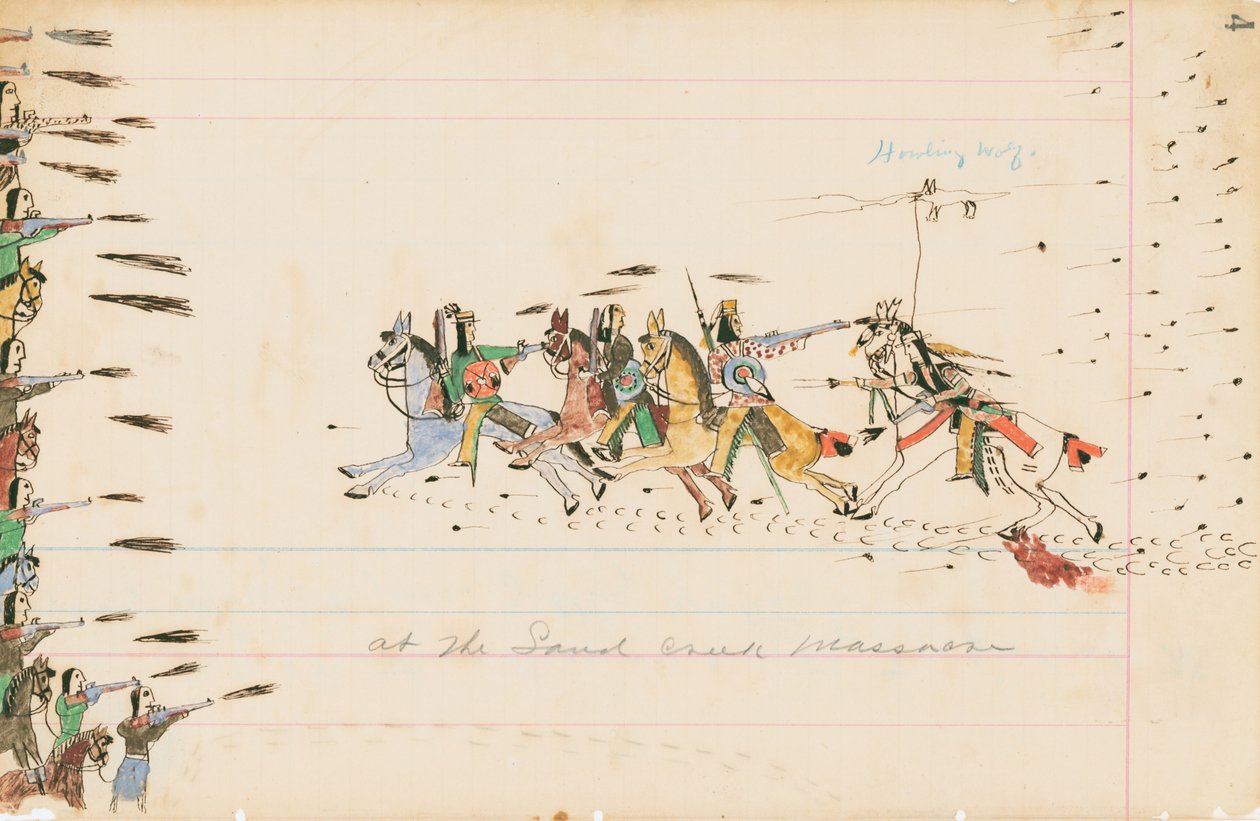 Au massacre de Sand Creek, 1874-75 - Howling Wolf