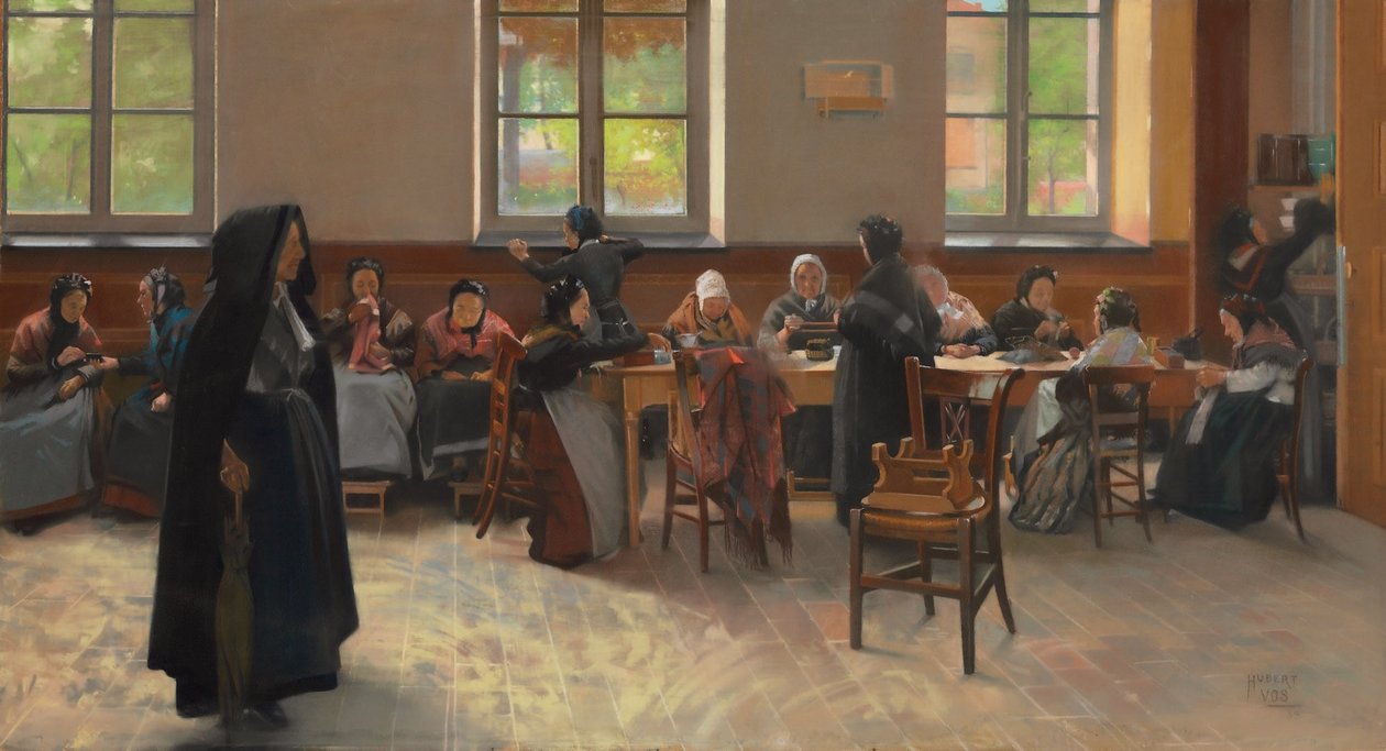 La Salle de tricot - Hubert Vos
