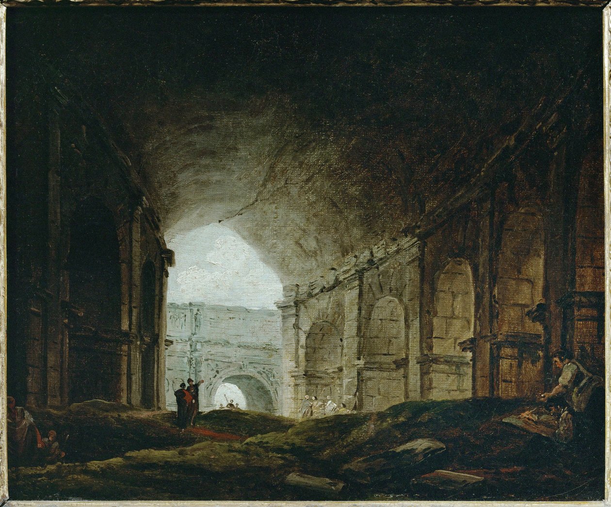 Intérieur du Colisée, Rome ... - Hubert (circle of) Robert