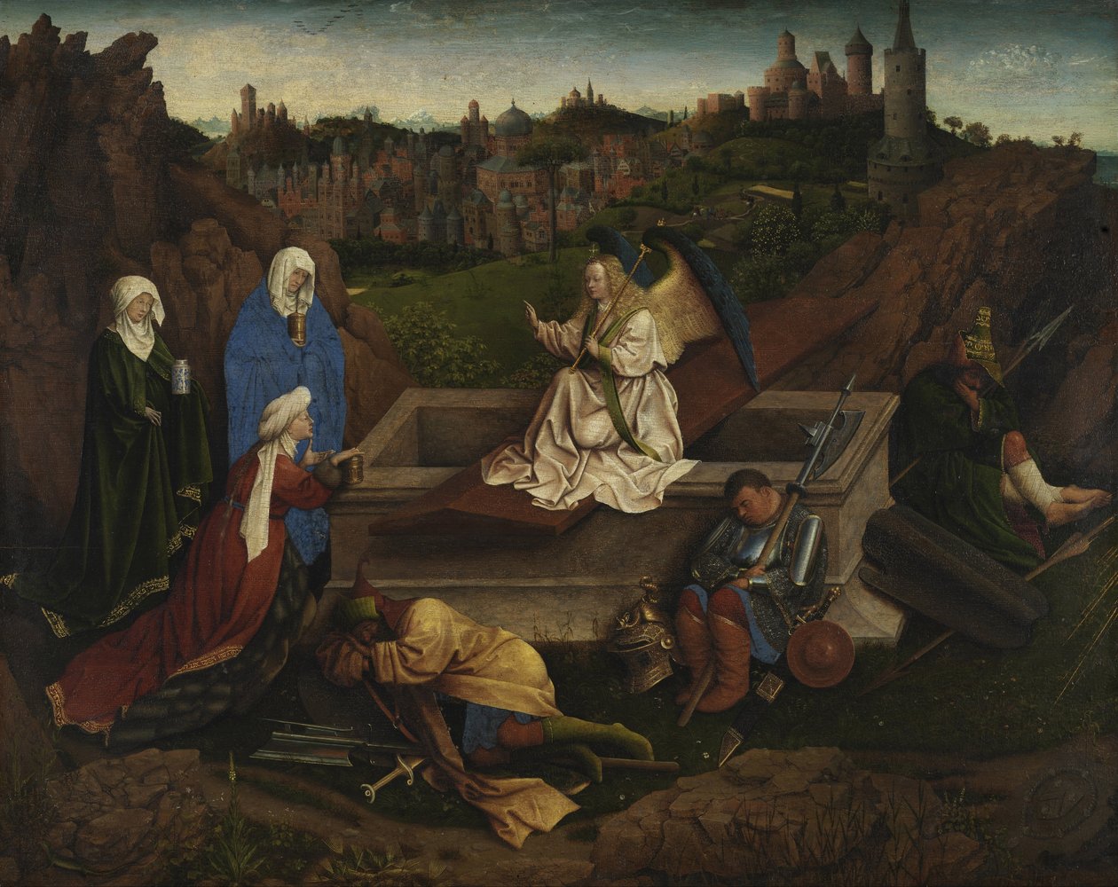 Les trois Marie au sépulcre, vers 1440 - Hubert Eyck