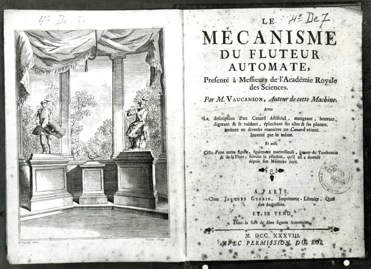 Automates, illustration de la page de titre de 