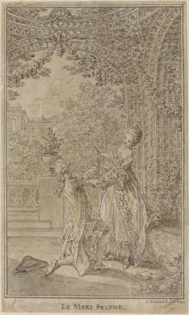 Le Mari sylphe - Hubert Francois Gravelot